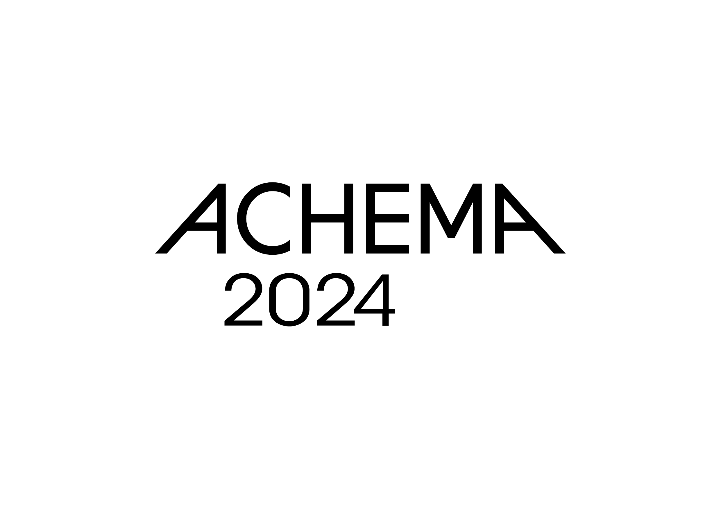 ACHEMA 2024 two lines black
